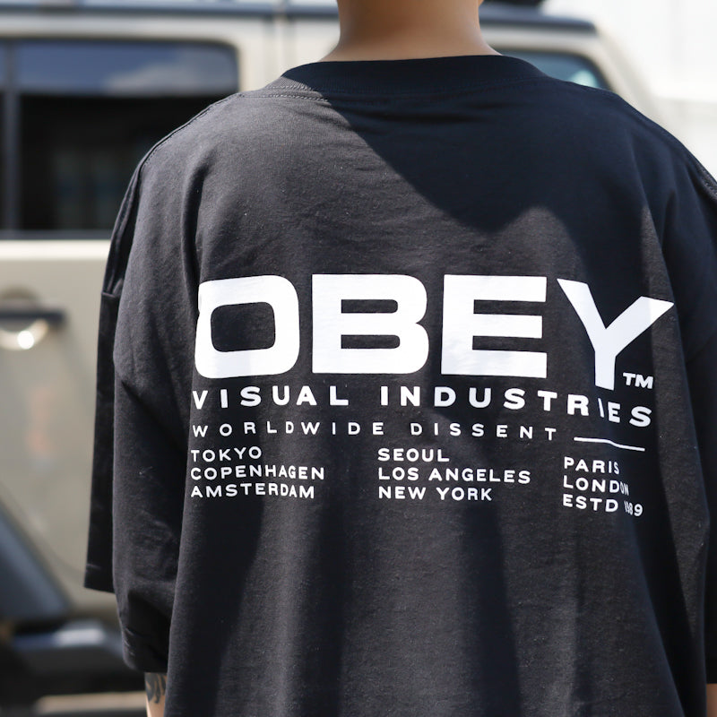 OBEY / OBEY WORLDWIDE DISSENT CLASSIC TEE (BLACK)