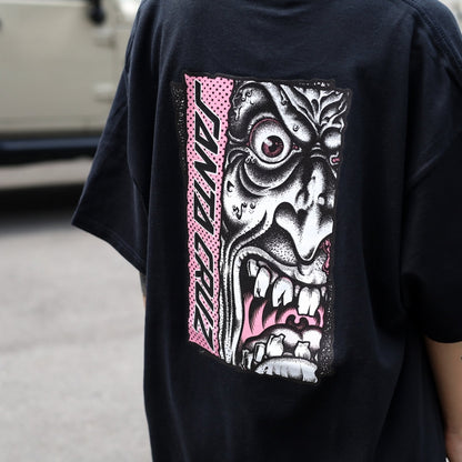 SANTA CRUZ / ROSKOPP RIGID FACE TEE (BLACK)