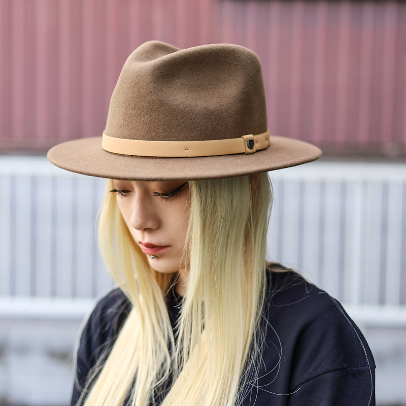 BRIXTON / MESSER FEDORA (DESERT PALM/NATURAL)