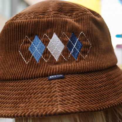 BRIXTON / GRAMERCY PACKABLE BUCKET HAT (BRASS)