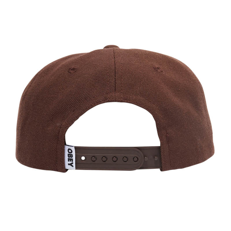 OBEY / OBEY CASE 6 PANEL CLASSIC SNAPBACK CAP (BROWN)