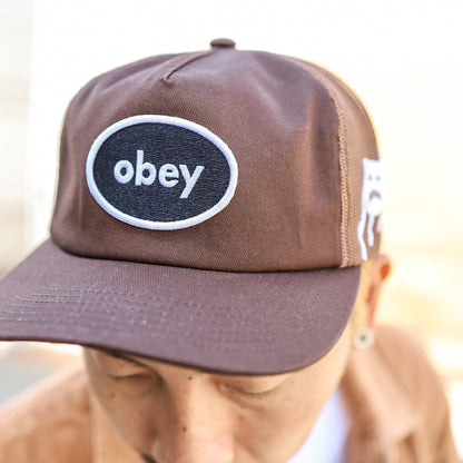 OBEY / BRUTUS TRUCKER CAP (SEPIA)