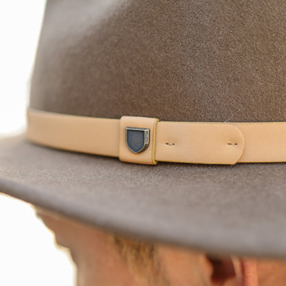 BRIXTON / MESSER FEDORA (DESERT PALM/NATURAL)