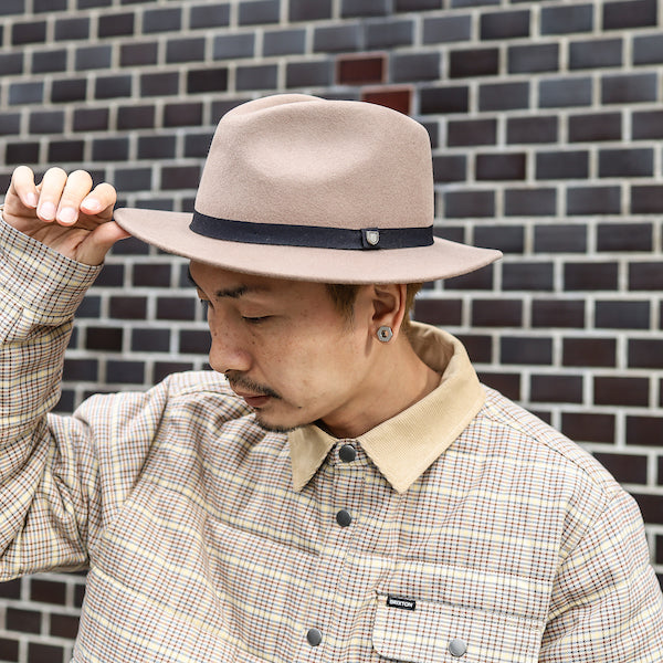 BRIXTON / MESSER PACKABLE FEDORA (TWIG)