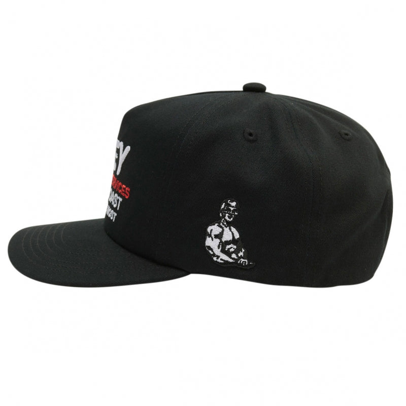 OBEY / OBEY TRANSPORT 5 PANEL SNAPBACK CAP (BLACK)