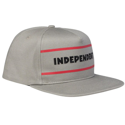 INDEPENDENT / ITC STREAK SNAPBACK CAP (GREY)