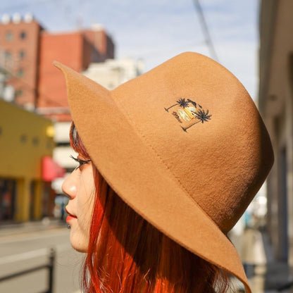 MINOS / SUNSET FLAT FELT HAT (CAMEL)