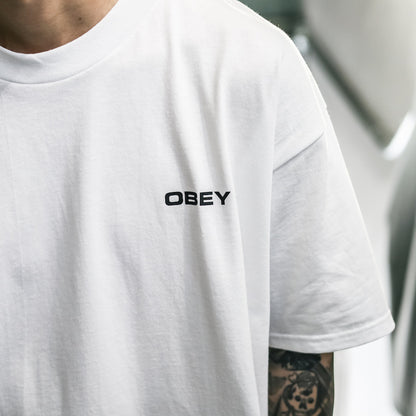 OBEY / OBEY WORLDWIDE DISSENT CLASSIC TEE (WHITE)