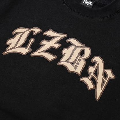 LZBN / BLACKLETTER ARCH HEAVYWEIGHT CREWNECK SWEAT (BLACK)