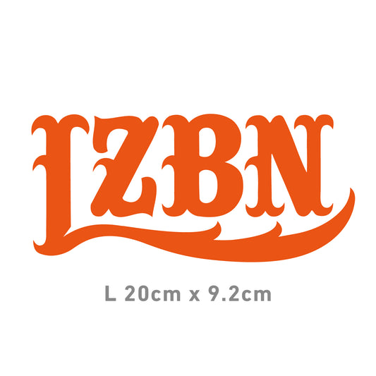 LZBN / LZBN LOGO CUTTING STICKER L (ORANGE)