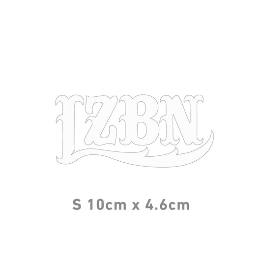 LZBN / LZBN LOGO CUTTING STICKER S (WHITE)