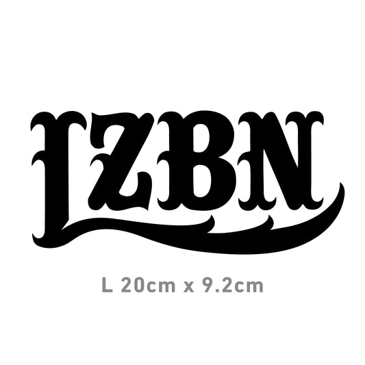 LZBN / LZBN LOGO CUTTING STICKER L (BLACK)