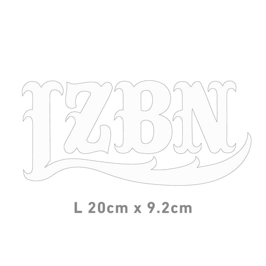 LZBN / LZBN LOGO CUTTING STICKER L (WHITE)
