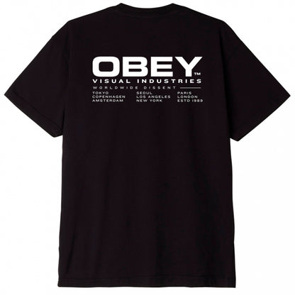 OBEY / OBEY WORLDWIDE DISSENT CLASSIC TEE (BLACK)