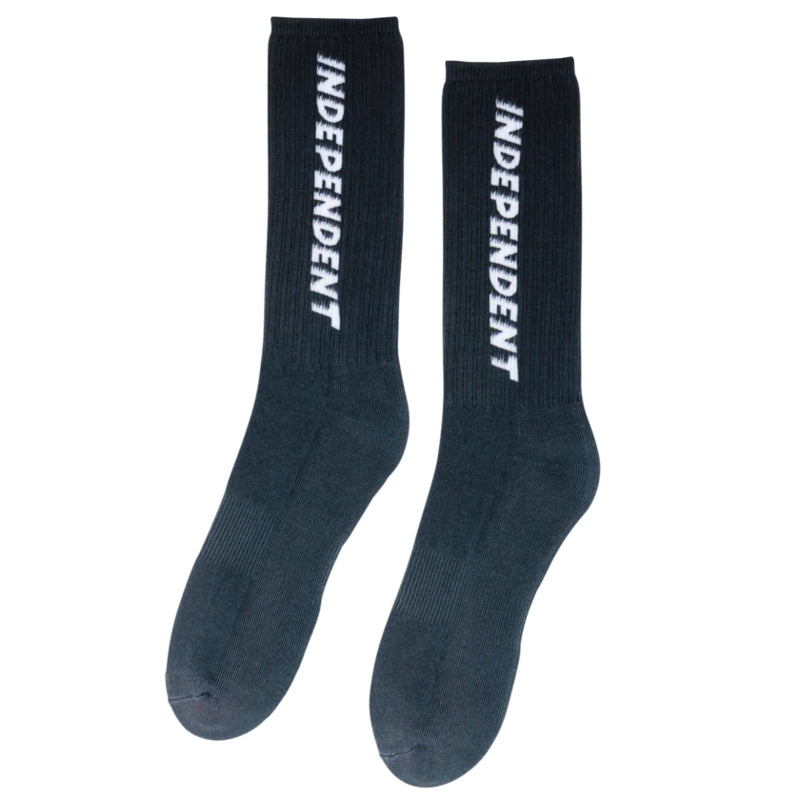 INDEPENDENT / BTG SHEAR CREW SOCKS (BLACK)