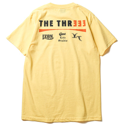 LZBN / THE THREEE LOGO TEE (BANANA)