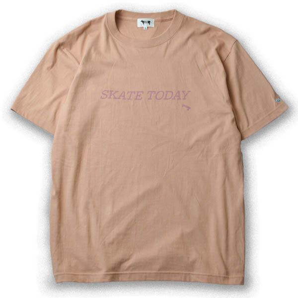 MINOS / SKATE TODAY TEE (CORAL BEIGE)