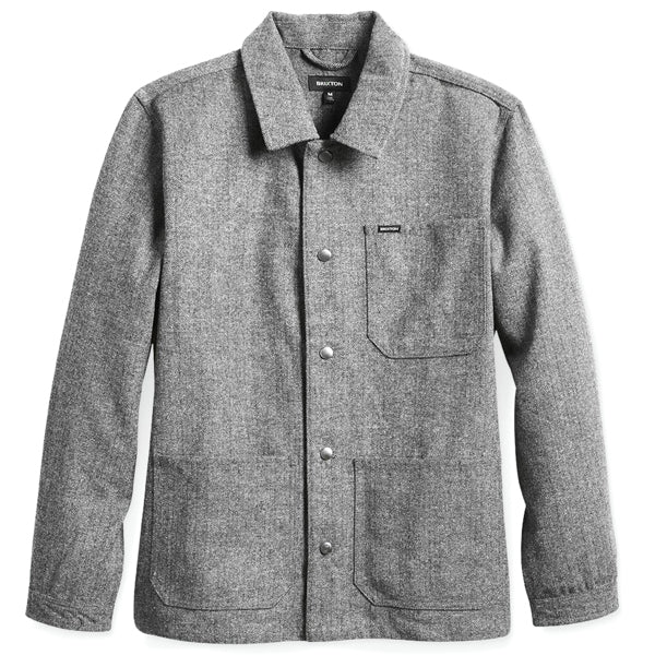 BRIXTON / SURVEY CHORE COAT (BLACK/GREY HERRINGBONE)