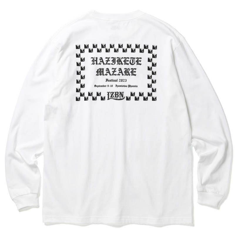 LZBN X HAZIMAZA / COLLABORATION L/S TEE (WHITE)