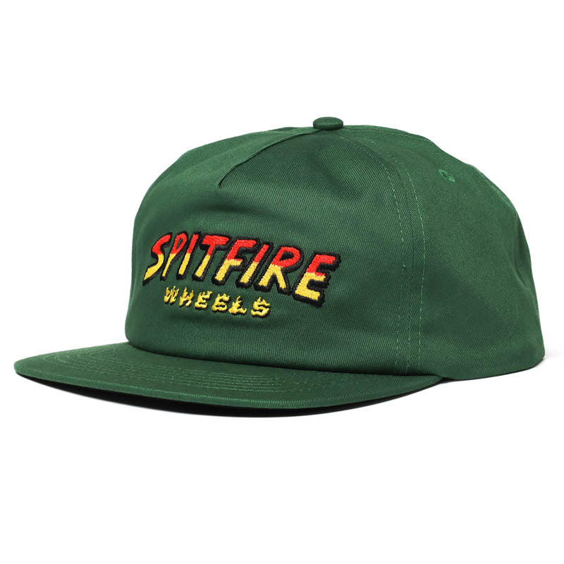 SPITFIRE / HELL HOUNDS SCRIPT SNAPBACK CAP (DK GREEN) – Feelin'
