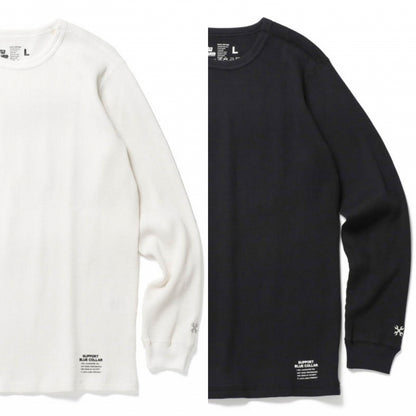 BLUCO / 2PAC THERMAL SHIRTS (BLACK ・ IVORY)