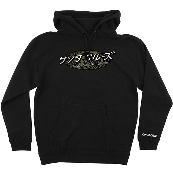 SANTA CRUZ / JAPANESE TWISTER DOT PULLOVER HOODIE (BLACK)