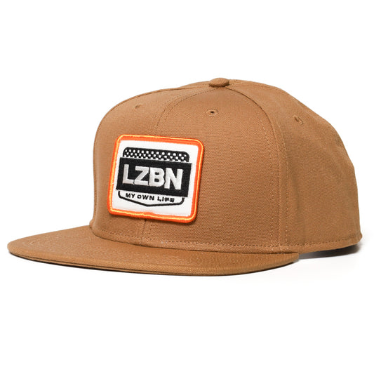 LZBN / WORKERS PATCH CANVAS SNAPBACK CAP (CAMEL)
